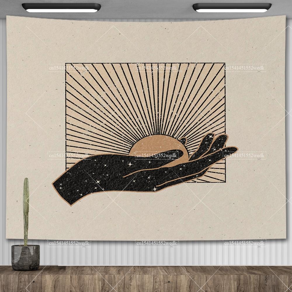 Tiger Tapestry Animals Cat Tarot Tapestry Wall Hanging Aesthetic Bedroom Decor Polyester Tapestries Large Background Cloths