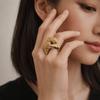 Geometric Eagle Shape Ring Cool Chunky Ring Personality Exaggerated Ring  Couple