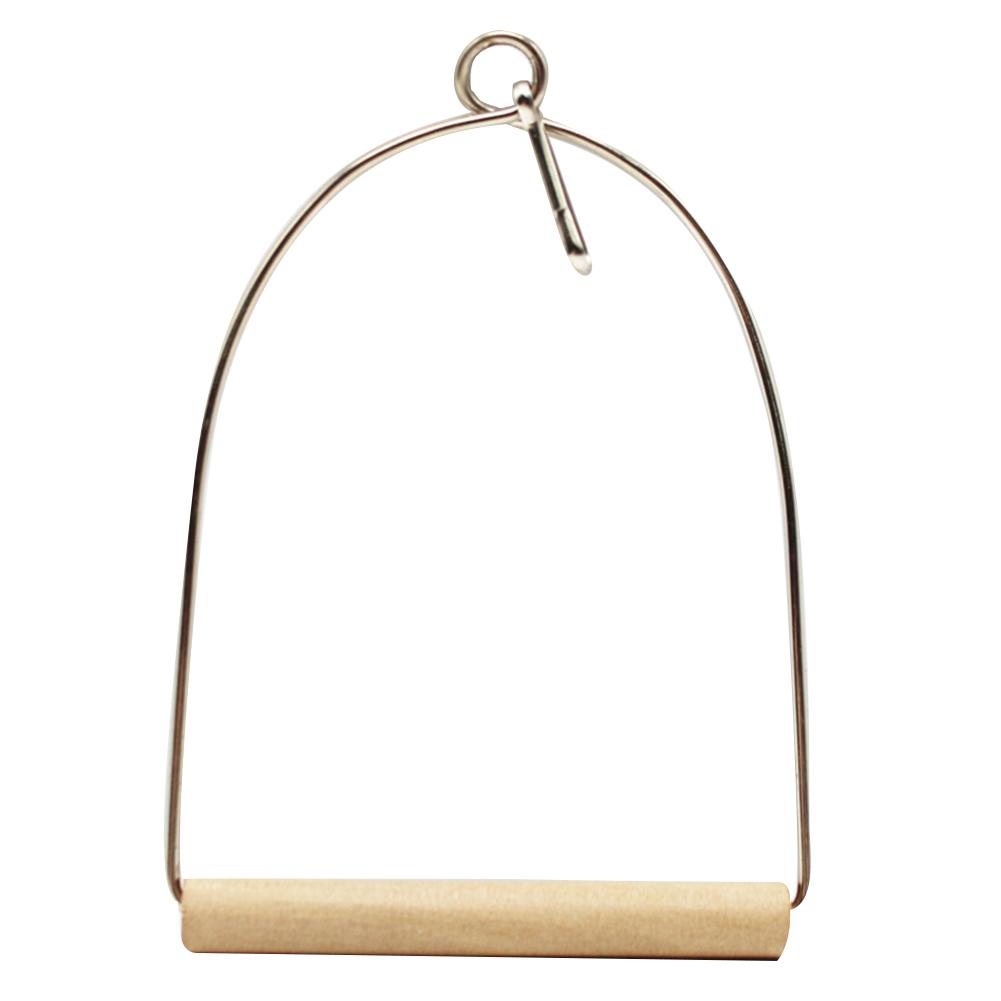 Parrot Wooden Perch Safe Healthy Training Stand Hanging Swing Toys Bird Supplies To Relieve Boredom
