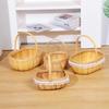 Imitation Rattan Handheld Flower & Snack Basket - Creative Gift & Storage Solution