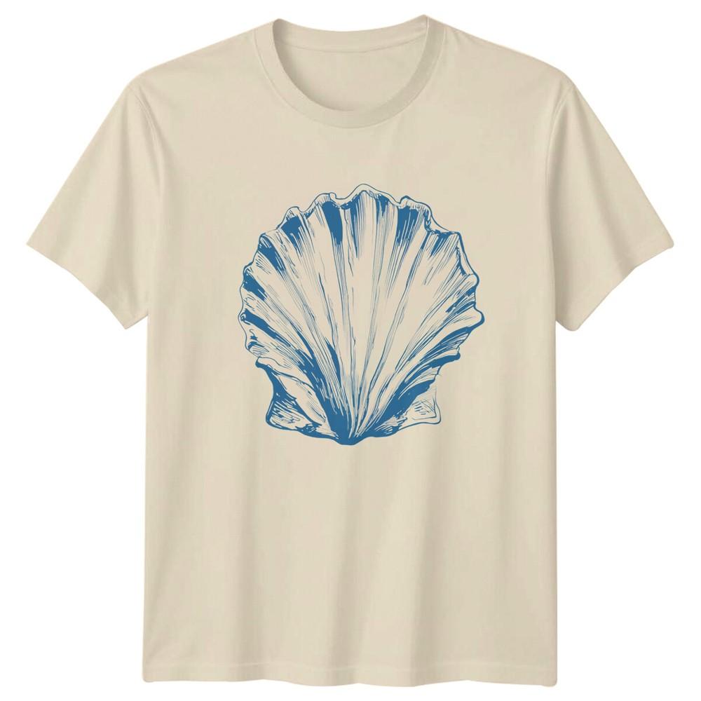 Seashell Graphic Unisexs TShirt Unisexs Tee Ocean Lover Unisex Top
