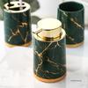 Marbling Ceramic Bathroom Accessories Set Toiletries Wash Set Mouth Cup Lotion Bottle Toothbrush Holder Soap Dish Bathroom Suppl