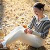 GOELIA Women's Striped Lapel Knit Sweater
