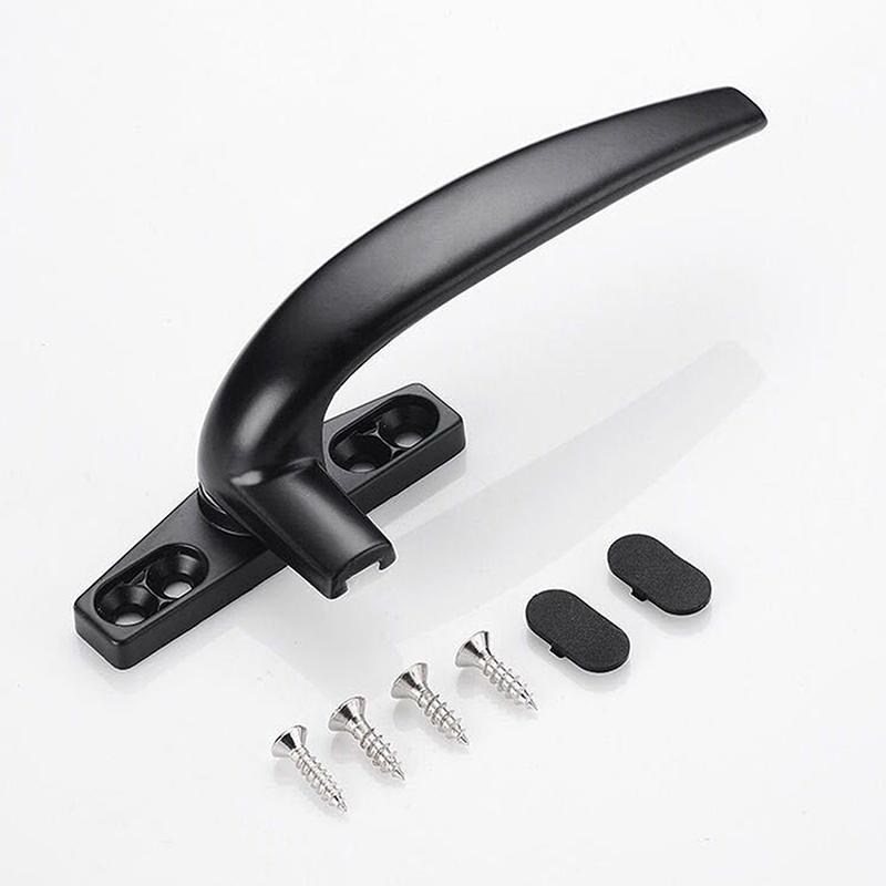Thickenin Aluminum Alloy Window Handle Push Out Swing Door And Window Single Point Handle Window Lock Seven Character Handl