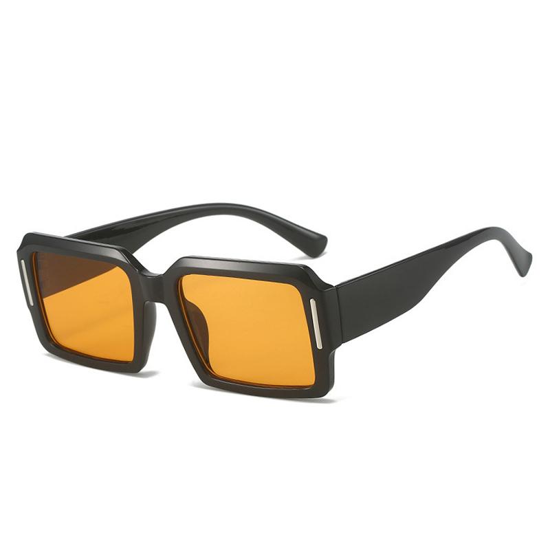 SO&EI Ins Popular Fashion Square Punk Men Gradient Sunglasses Shades UV400