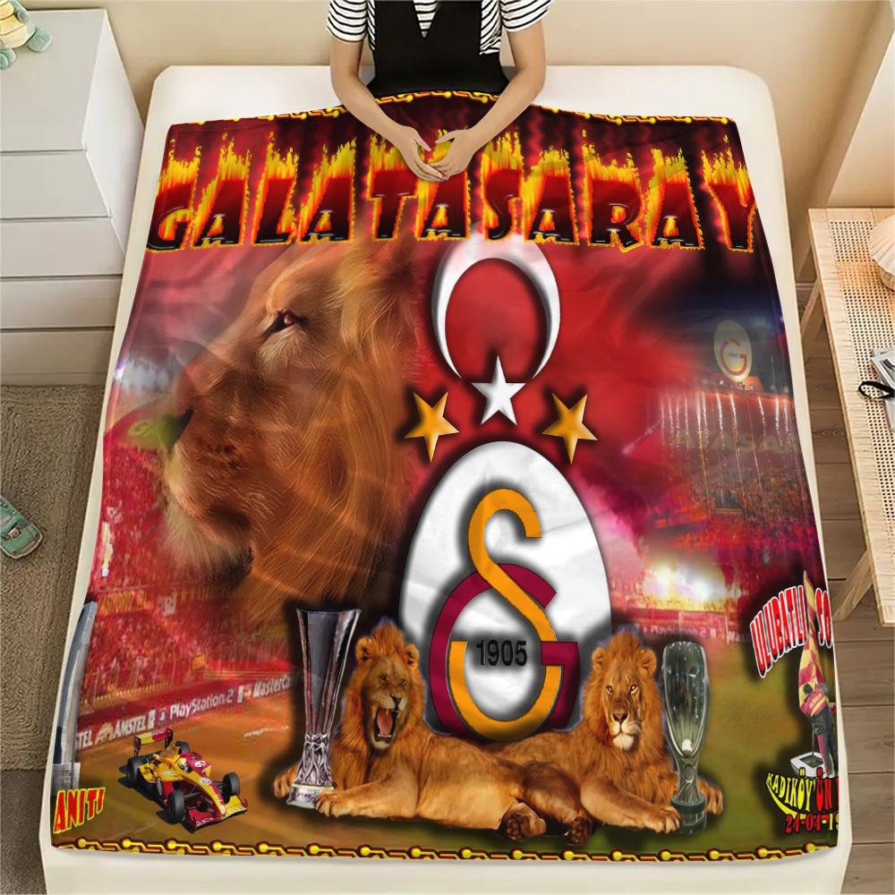 Galatasaray pattern Flannel Blanket, High quality Comfortable for All Seasons, Home Decor, Warmth and Comfort, Perfect for Gifts.