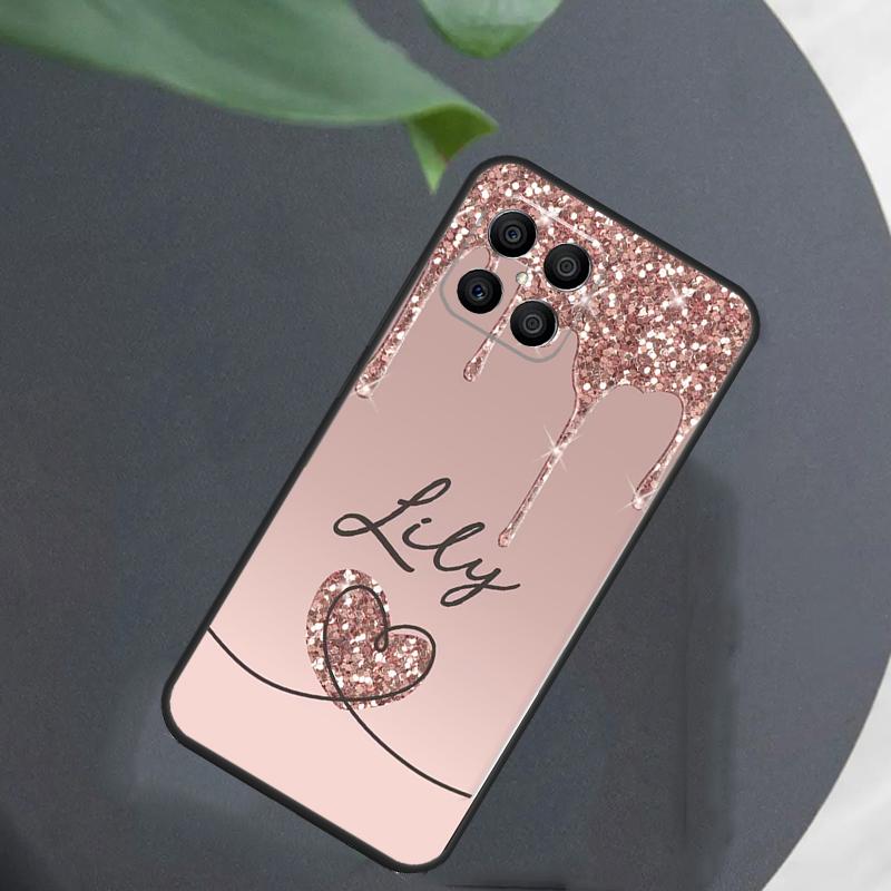 Shinee Hearts Custom Name Initials For Huawei Honor X9a X7 X8 X9 50 70 P20 P40 P30 Lite Mate 50 Pro Nova 5T P Smart 2021 Case
