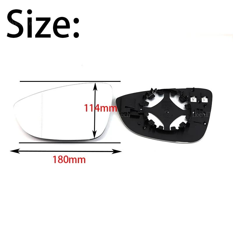 For Volkswagen VW CC 08-16, EOS Scirocco, Jetta MK6 Passat B7 Bettle A5 EU Left or Right Door Side Heated Wing Mirror Glass