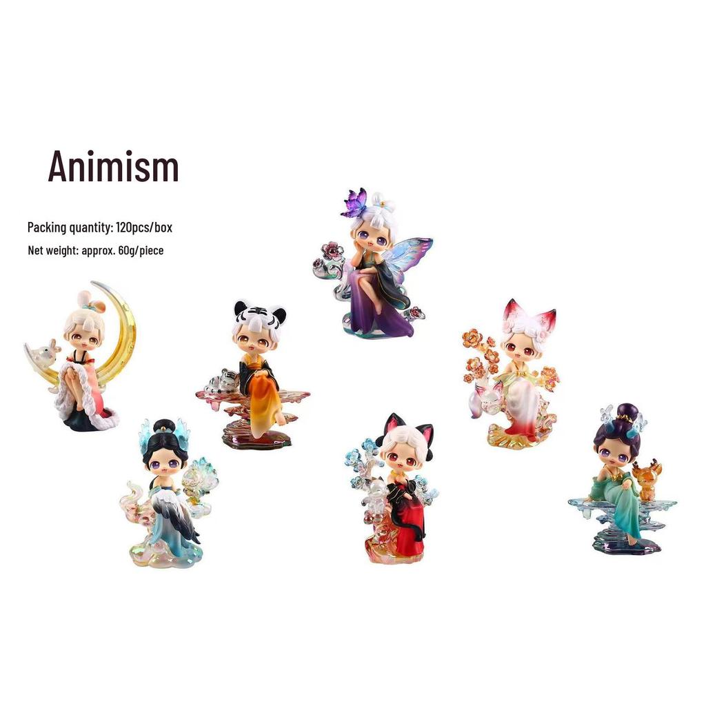 Guochao Hanfu Mädchen Figur: Frühlingsbrise Blind Box Sammlerstück – verträumte Dekoration & Geschenk
