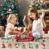 24PC Christmas Advent Calendar With 24 Little Doors Surprise Gift Home Decor