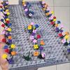 300pcs 4 Petal  Flowers Building Blocks DIY Bricks Plant Floret Grass Educational Assemblage Construction Toy Compatible 33291 For Children