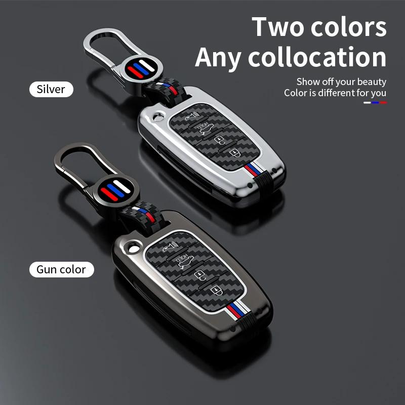 Interior Mouldings Car Key Case Cover Bag For Hyundai Solaris HB20 Veloster SR IX35 Accent Elantra For KIA RIO Forte K2 K3 K5 Sp