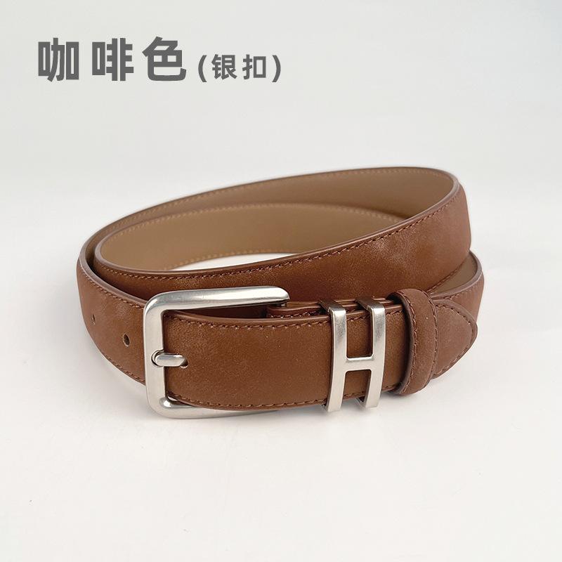 

Четыре сезона в наличии новый женский антифлисовый матовый кожаный женский ремень из коровьей кожи в стиле ретро класса люкс в сочетании с юбками, джинсами, ремнем 105cm