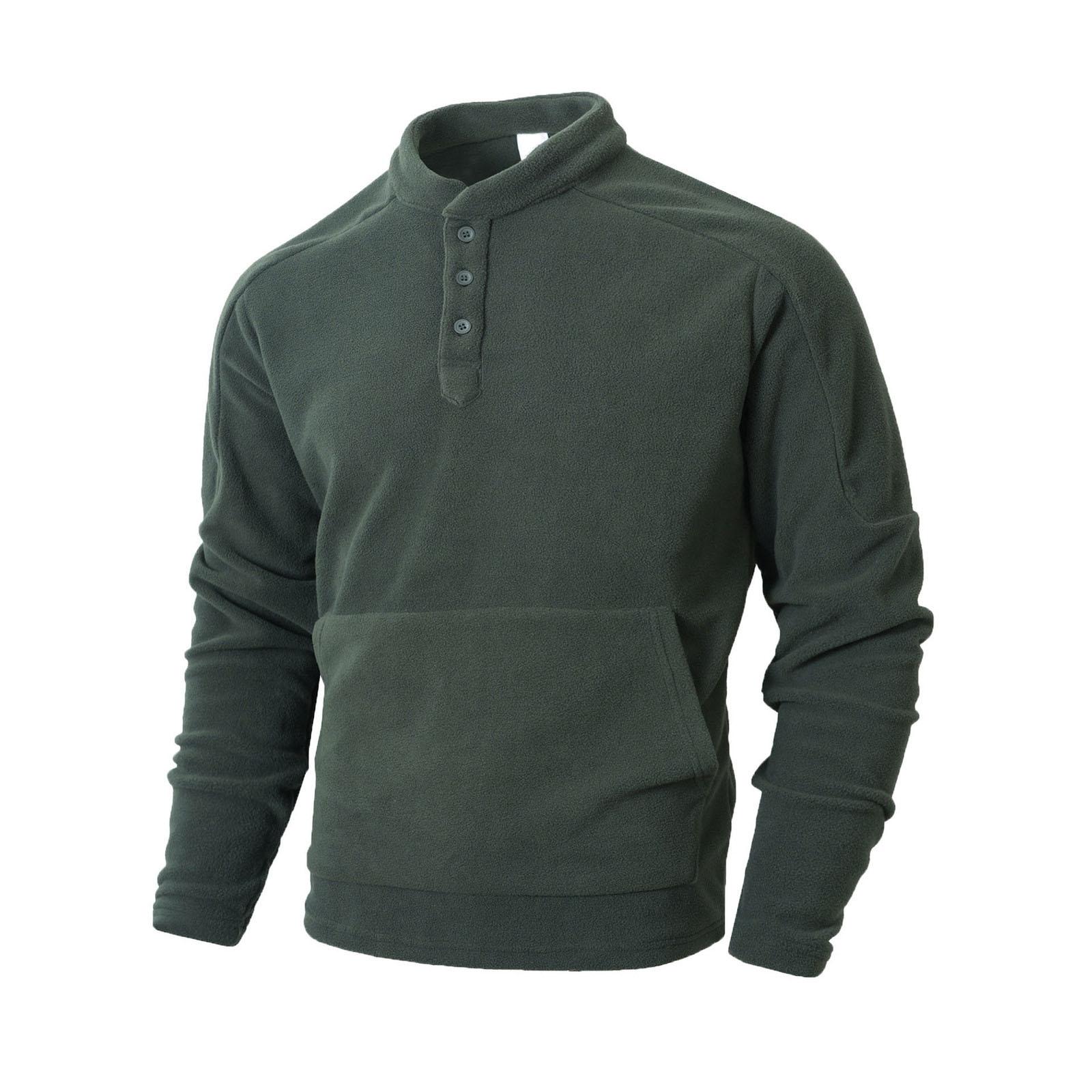 

Men Fleece Lined Thermal Shirt For Men Lightweight Long Sleeve Shirt Top XXXL