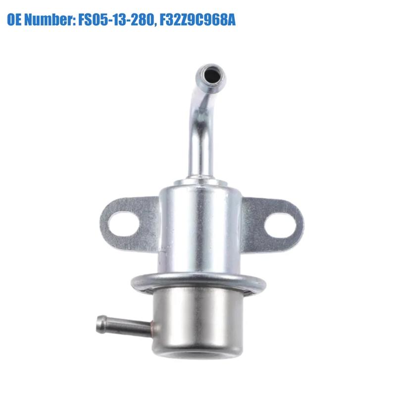 1 PCS FS05-13-280 PR4048 New Fuel Pressure Regulator Silver Metal Automotive Supplies For Mazda 626 MX-3 Ford 92-02 (3.0 Bar)