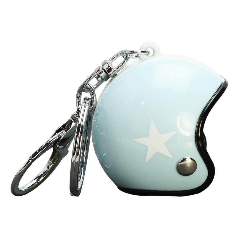 Motorcycle Helmets Hat Keychain Creative Safety Helmet Keyring Bag Pendant Car Key Holder Accessories Novel Gifts