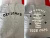 Deftones Europa Tour no Reino Unido Merch 2025 Eden Sessions Camiseta reimpressão Camiseta Unissex