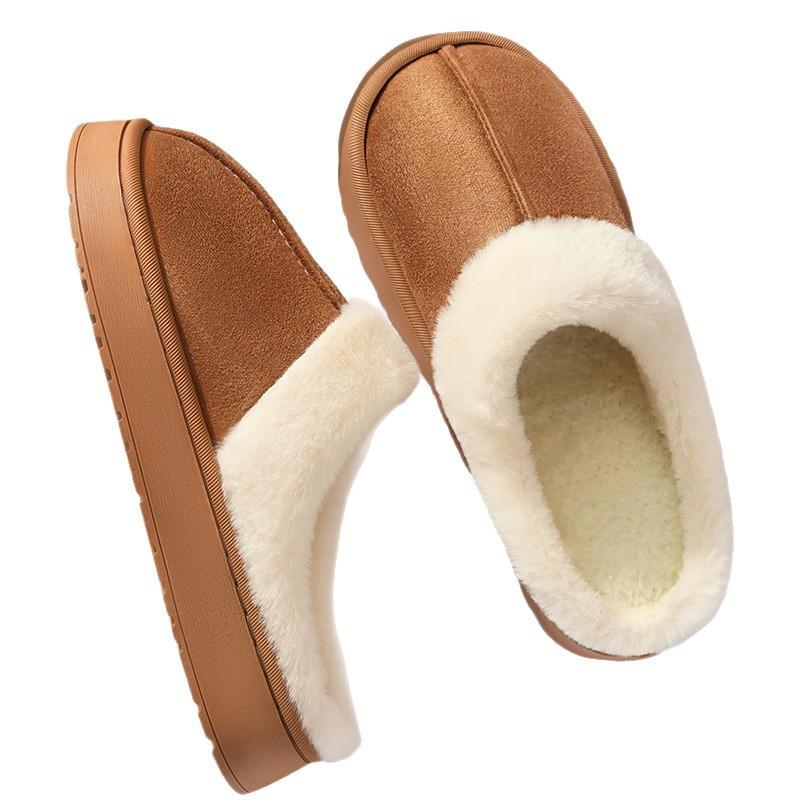 Cotton slippers women's non-slip plush winter winter slippers women's new home indoor warm home women's