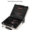 Lightweight 18-Inch Aluminum Carry-On Trolley with Quiet Wheels, Sturdy and Durable