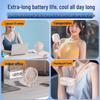 Silent Dual-Use Handheld Mini Fan with USB Charging & Long Battery Life