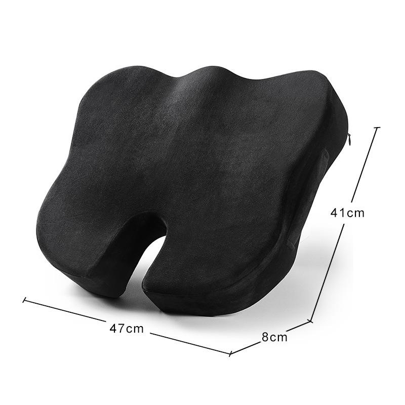 Breathable Memory Foam Seat Cushion, Rebound Wedge Pad for Car or Office Chair.