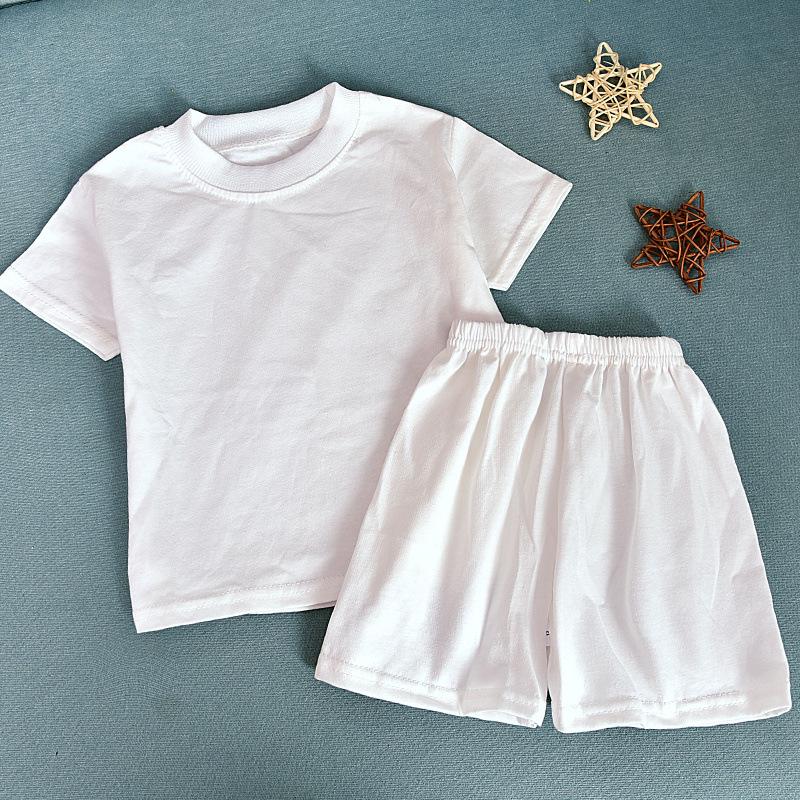 Kids' Ice Silk Short Sleeve Pajama Set - Thin, Airy Two-Piece for Boys & Girls