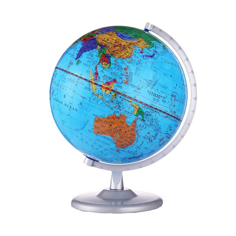 Children's 25cm World Globe - Medium Size, High-Definition (2017) for Primary/Middle School Students & Office Decor