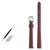Women's Genuine Leather Watch Bracelet Mini Band 6mm-12mm Red Color Small Strap Fashion Watchband for 14mm Wristwatches
