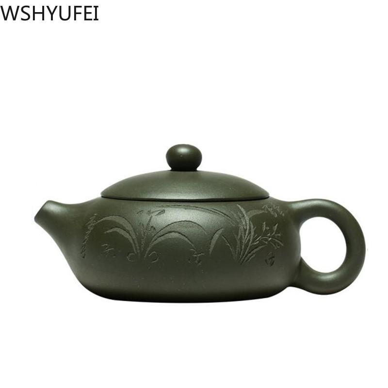 Ceainic chinezesc Yixing Ceainic Purple Clay xishi Frumuseți Ibric manual Boutique Set de ceai Cadouri personalizate Autentic 170ml