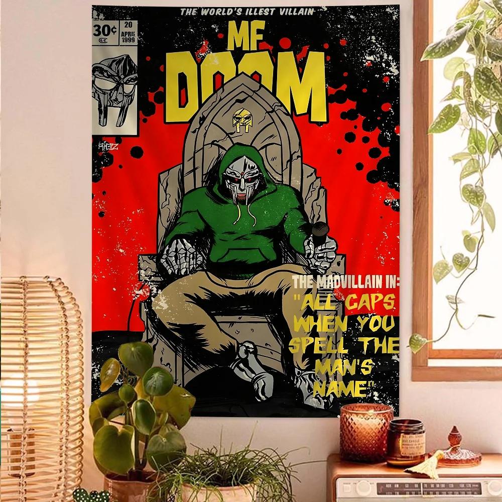 MF DOOM Buntes Wandteppich Wandbehang Hängendes Tarot Hippie Wandteppiche Schlafsaal Heimdekoration