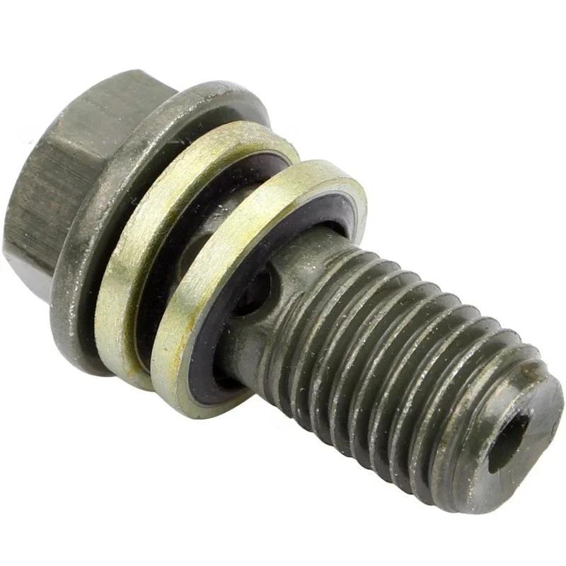 New Universal Motorcycle ATV Off-Road Scooter Stainless Brake Banjo Bolt Caliper Master Cylinder M10x1.25/M10 X1.0mm 5Pcs 5PCS M10 X 1mm
