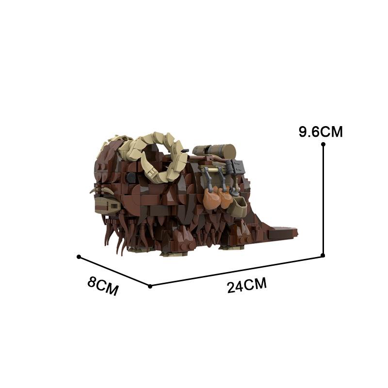 Buildmoc Star Movie Animal Tatooineds-Banthaed Monster Figures Model Building Blocks Toys for Children Kids Toys Gifts Banthas