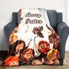 1pc Harry Potter Flannel Throw Blanket - HD Printed Lightweight Soft Warm All-Season Blanket for Sofa, Bed, Travel, Camping 050