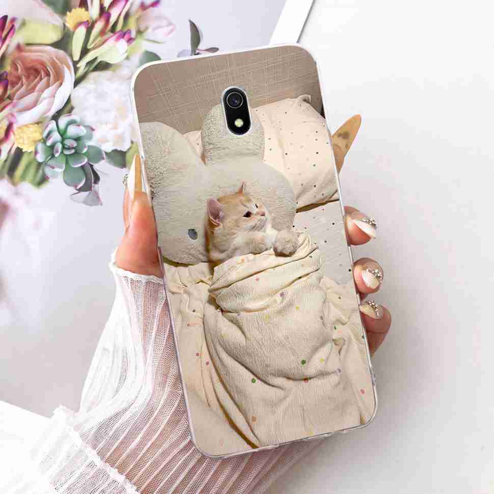 For Xiaomi Redmi 8A Casing 6.22" Cute Cat Painted Cover Soft Silicone Phone Case For Xiaomi Redmi8A Redmi 8A Back Cover Capa