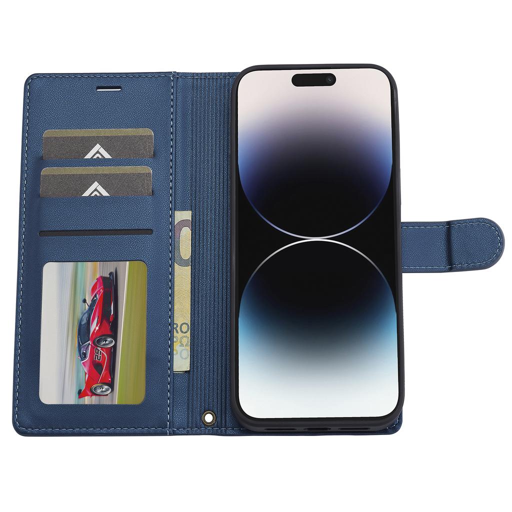 LC.IMEEKE L2 Series for iPhone 15 Pro Case PU Leather Wallet Detachable Magnetic Phone Cover