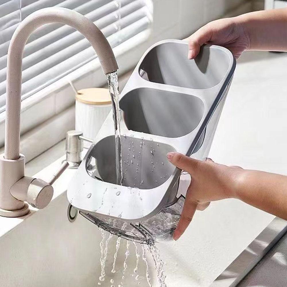 Transparent Chopstick Rest, Chopstick Drain Rack, Spoon Storage Rack, Sturdy Cutlery Rack, Kitchen Cutlery Storage Spoon Rack