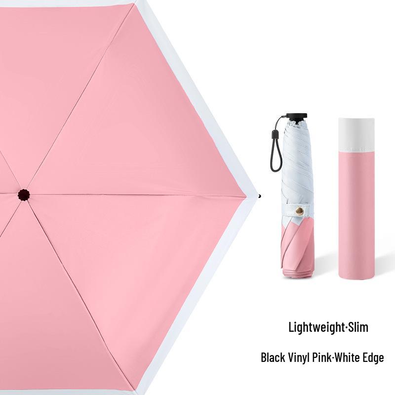 Ultra-light Carbon Fiber Sun & Rain Umbrella - Lightweight, Three-fold, UV Protective Parasol.