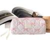 Liberty Small Makeup Bag Quilt Cotton Canvas Women Zipper Cosmetic Organizer Cute Make Up Pouch Portable Toiletry Pencil Case