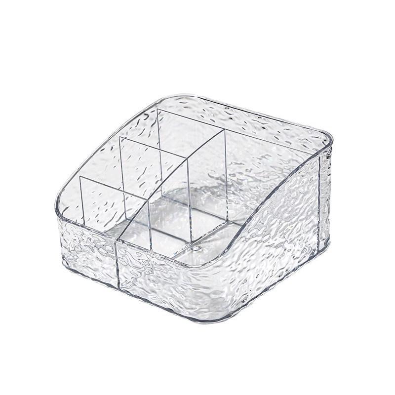 Ripple Makeup Brush and Skincare Storage Box – Large Capacity Luxury Organizer for Cosmetics and Miscellaneous Items