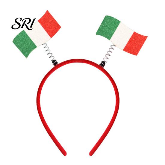 Photo Prop Headband Football for Women Men Soccer Cheering National Flag Eye-catching Party Headwear Hairband Game Day Accessories Sports Fans