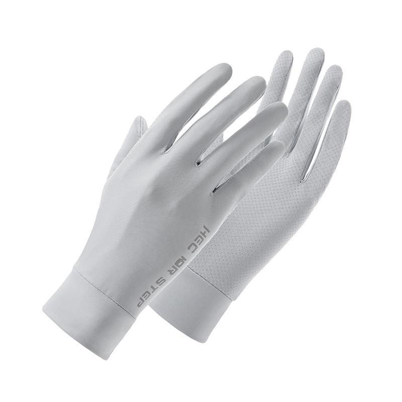 UV Protection Driving Gloves Women Lightweight Ice Silk Long Finger Anti-Slip Touchscreen Compatible Outdoor Cycling