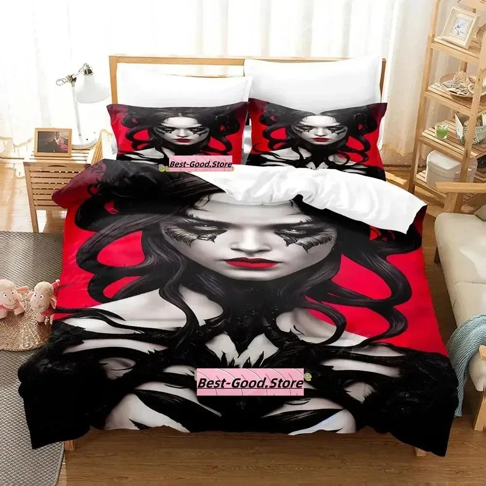 Comforter Personality Demoness Bedding Set Single Twin Full Queen King Size Bed Set Adult Kid Bedroom s Anime Bed