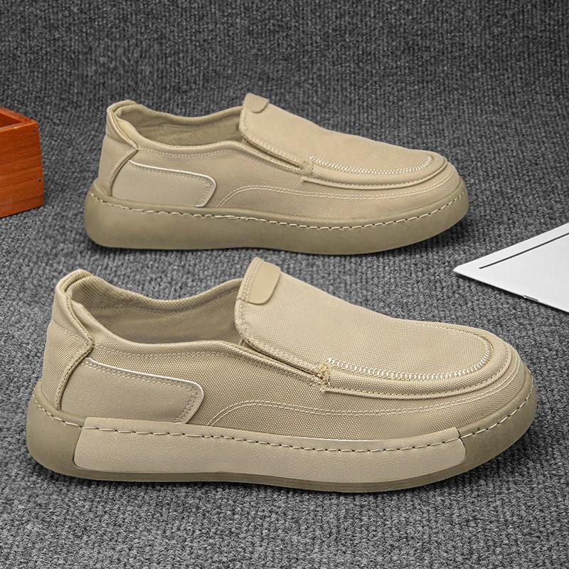 Fashion Unisex Loafers - Round Toe Fashionable Men and Women's Slip On Shoes Flat Sneakers Classic Shoes for Men Suitable Daily Walking