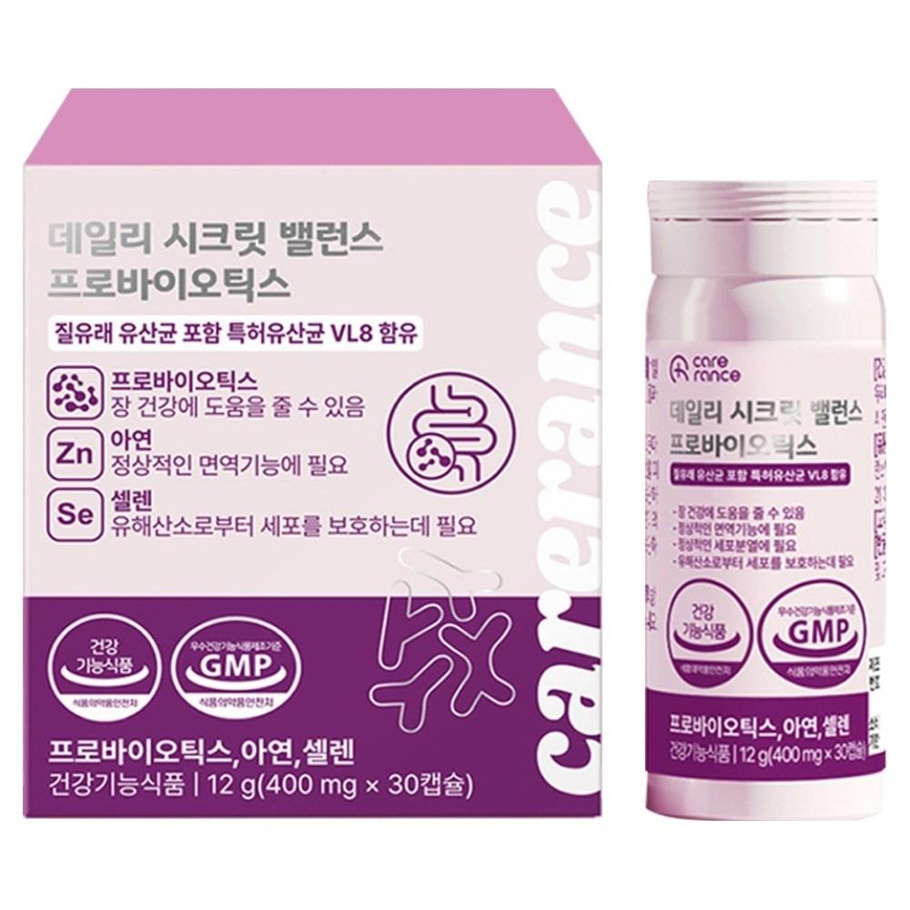 Carelance Daily Secret Balance Probiotics 12g 1 pcs 30 tablets