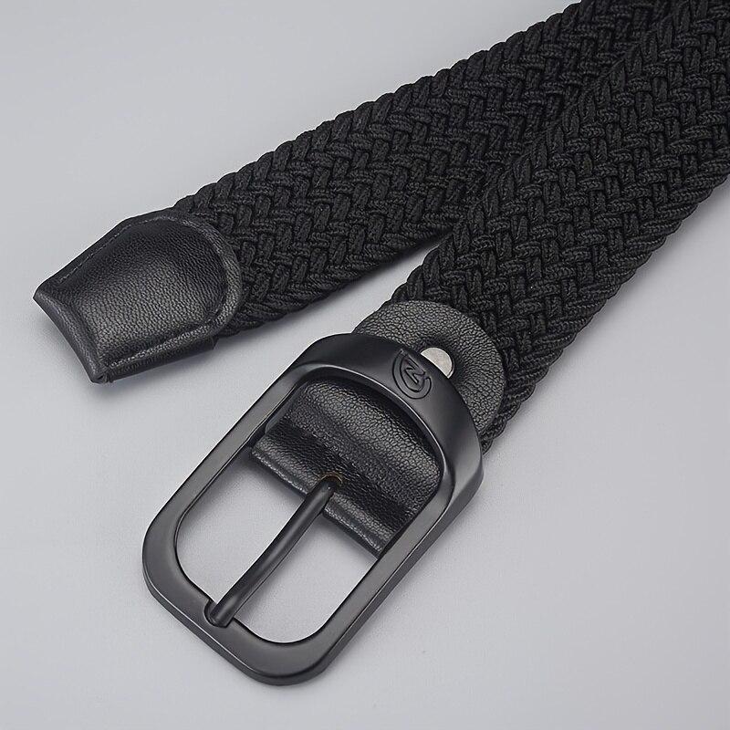 Men's Belt Casual Woven Elastic Belt Outdoor Sports Women's Belt No Need for Punching Climbing Work Belt For Men Women Fashion