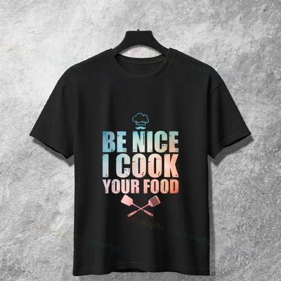 Ce I Cook Your Founny Chef Slogan T-shirt Korte Mouw 100% Katoen Tee Perfect Voor Casual Kleding & Keuken Kleding