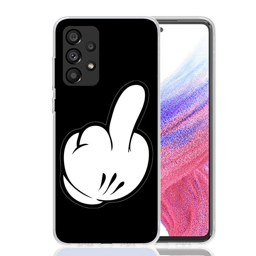 Middle Finger Phone Case For Samsung Galaxy A17 A16 A14 A15 A13 A57 A56 A54 A55 A53 A37 A36 A34 A35 A33 A26 A24 A25 A23 Galaxy A