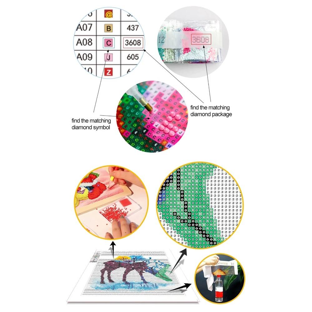 DIY 5D Diamond Painting Pink Owl Full Round Diamond Embroidery Cartoon Animal Cross Stitch Set Art Home Decoration