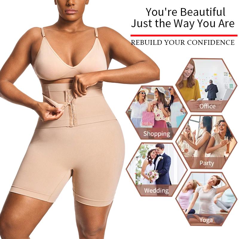 Women Plus Size Shapewear Panties Abdomen Control Body Shaper Modeling Straps High Waist Flat Belly Belt Fajas Short Butt Lifter Underwear