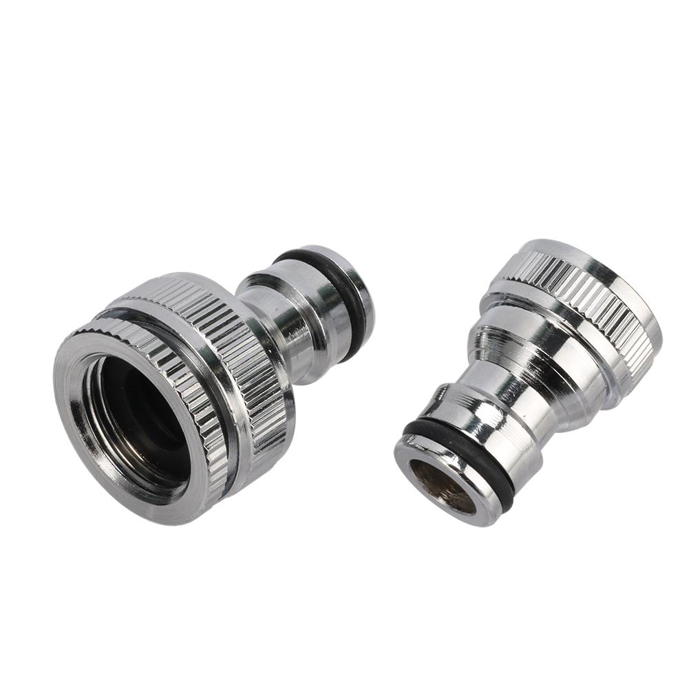 Adaptador Universal Conector para Torneira de Cozinha, Adaptador para Mangueira de Misturador, Conexões para Marcenaria, Rosca Fêmea/Macho de 1/2" 3/4"